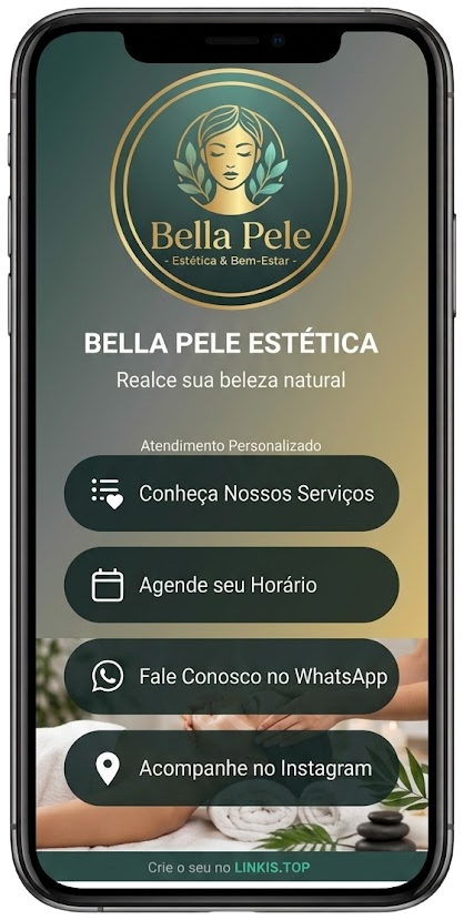Bella Pele Estética - Cartão Digital Interativo Linkis